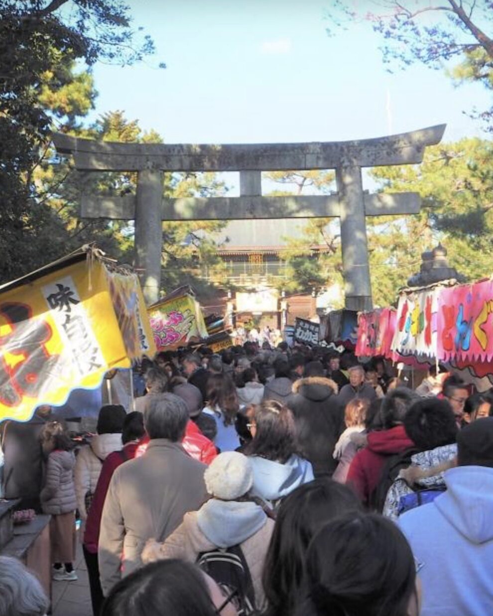 北野天満宮　終い天神　露店